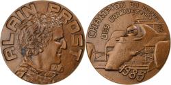 World Coins - France, Medal, Alain Prost champion du monde des conducteurs F1, 1985, Bronze