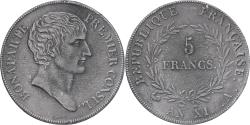 World Coins - France, Napoléon Bonaparte, 5 Francs, Concours de George, An XI, Paris, Tin