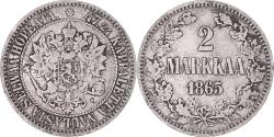 World Coins - Coin, Finland, Alexander II, 2 Markkaa, 1865, Helsinki, , Silver