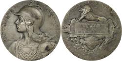 World Coins - France, Medal, Chambre des Députés, J.Gavelle, Sténographe, 1919, Deschamps