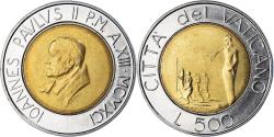 World Coins - Coin, VATICAN CITY, John Paul II, 500 Lire, 1991, FDC, , Bi-Metallic