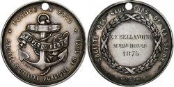 World Coins - France, Medal, Société des Sauveteurs de la Seine, 1875, Silver,