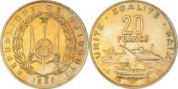World Coins - Coin, Djibouti, 20 Francs, 1999, Paris, , Aluminum-Bronze, KM:24