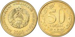 World Coins - Transnistria, 50 Kopeek, 2000, Aluminum-Bronze, , KM:4