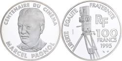 World Coins - Coin, France, Marcel Pagnol, 100 Francs, 1995, Paris, , Silver, KM:1944