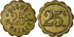 World Coins - Coin, France, Ligue, Saint-Nazaire, 25 Centimes, , Brass, Elie:50.5