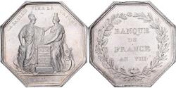 World Coins - France, Token, La Banque de France, La Sagesse fixe la Fortune, Silver