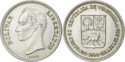 World Coins - Venezuela, 25 Centimos, 1954, Silver, , KM:35