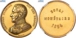 World Coins - Belgium, Leopold I, 100 Francs, 1854, Brussels, Pattern, Gold, NGC,