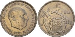 World Coins - Coin, Spain, Caudillo and regent, 5 Pesetas, 1966, , Copper-nickel