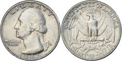 World Coins - Coin, United States, Quarter, 1981