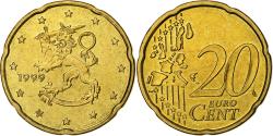World Coins - Finland, 20 Euro Cent, 1999, Vantaa, Nordic gold, , KM:102