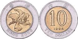 World Coins - Hong Kong, Elizabeth II, 10 Dollars, 1994, Bi-Metallic, , KM:70