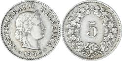 World Coins - Coin, Switzerland, 5 Rappen, 1940