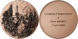 World Coins - France, Medal, La Commune d'Houplin-Ancoisne à Pierre Mauroy, 2009, Bronze