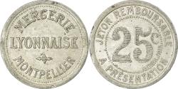 World Coins - Coin, France, Mercerie Lyonnaise, Montpellier, 25 Centimes,