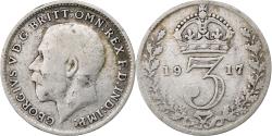World Coins - Great Britain, George V, 3 Pence, 1917, Silver, , KM:813