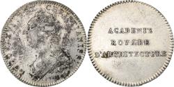World Coins - France, Token, Louis XVI, Académie Royale d'Architecture, n.d., Silver, Droz