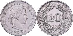 World Coins - Switzerland, 20 Rappen, 1964, Bern, Copper-nickel, , KM:29a