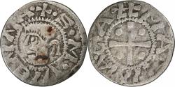 World Coins - Archbishopric of Vienne, Denier, ca. 1200-1250, Vienne, Billon,