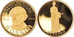World Coins - France, Medal, Gioachino Rossini, Musique, 1991, Proof, , Vermeil