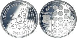 World Coins - France, Medal, L'Europe des XXVII, Bienvenue à l'Estonie, Politics, 2011