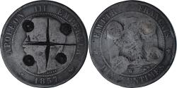 World Coins - Coin, France, Napoléon III, 10 Centimes, 1857 (1871), Lille, Satirique