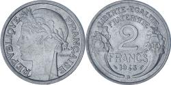 World Coins - France, Morlon, 2 Francs, 1948, Beaumont - Le Roger, , Aluminum