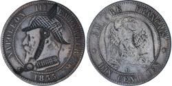 World Coins - Coin, France, Napoléon III, 10 Centimes, 1855 (1871), Rouen, Satirique