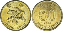 World Coins - Coin, Hong Kong, 50 Cents, 2015