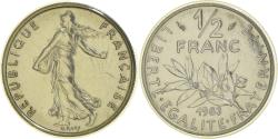 World Coins - Coin, France, Semeuse, 1/2 Franc, 1983, Paris, FDC, , Nickel, KM:931.1