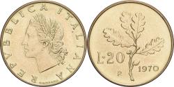 World Coins - Italy, 20 Lire, 1970, Rome, Aluminum-Bronze, , KM:97.2