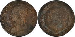 World Coins - Coin, France, Dupré, 5 Centimes, AN 5, Limoges, error "CNIQ", , Bronze