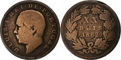 World Coins - Portugal, Luiz I, 20 Reis, 1882, Bronze, , KM:527