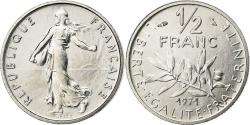 World Coins - France, 1/2 Franc, Semeuse, 1971, Paris, FDC, Nickel, , Gadoury:429