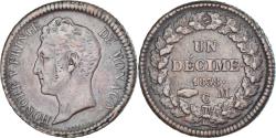 World Coins - Coin, Monaco, Honore V, 1 Décime, 1838, Monaco, , Bronze
