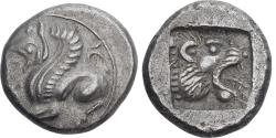 Ancient Coins - Troas, Drachm, ca. 500-480 BC, Assos, Silver,