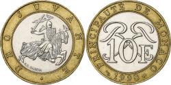 World Coins - Monaco, Rainier III, 10 Francs, 1998, Paris, Bi-Metallic,