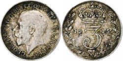 World Coins - Great Britain, George V, 3 Pence, 1915, Silver, , KM:813