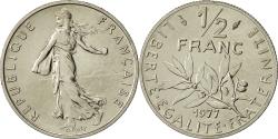 World Coins - Coin, France, Semeuse, 1/2 Franc, 1977, Paris, , Nickel, KM:931.1