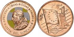 World Coins - Vatican, Euro Cent, 1 C, Essai-Trial Benoit XVI, 2007, Copper,
