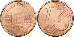 World Coins - Malta, 1 Cent, Mnajdra Temple Altar, 2008, , Copper Plated Steel