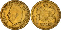 World Coins - Coin, Monaco, Louis II, Franc, 1943, , Aluminum-Bronze, KM:120A