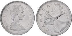 World Coins - Canada, Elizabeth II, 25 Cents, 1974, Royal Canadian Mint, Nickel,