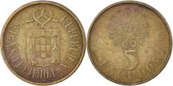 World Coins - Coin, Portugal, 5 Escudos, 1987