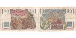 World Coins - France, 50 Francs, Le Verrier, 1951-02-01, D.16986641, VF(20-25)