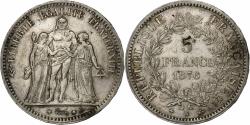 World Coins - France, 5 Francs, Hercule, 1876, Bordeaux, Silver, , Gadoury:745a, Le