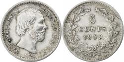 World Coins - Netherlands, William III, 5 Cents, 1859, Silver, , KM:91