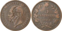 World Coins - Coin, Italy, Vittorio Emanuele II, 5 Centesimi, 1862, Naples, , Copper