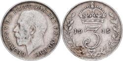 World Coins - Coin, Great Britain, George V, 3 Pence, 1915, , Silver, KM:813